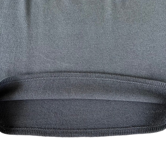Vintage St. John Collection Santana Knit Skirt Black Elastic Waist Sz 8 Classic - Picture 5 of 7